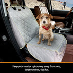 iBuddy Dog Seat Cover for Front Seat Waterproof Front Seat Cover Protects Seats from Hair, Dirt, and Liquid Messes Scratch Proof Nonslip Bucket Seat Cover for Pet of Cars,Trucks and SUVs
