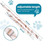 Adjustable pet cat and Dog car seat Belt，The Lanyard is Flexible and Adjustable from 20 to 33 inches(Golden Marble)
