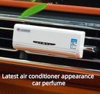 SENOY Car Air Freshener, 2024 Car Air Conditioning Outlet Aromatherapy Creative Car Air Conditioning Shape Car Fresheners Vent Clips Interior Accessories Decoration Gifts for Men Women, Grey-Lemon