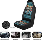 ELEQIN Hawaii Turtle Car Seat Covers Universal High Back Fashion Cushion Protector for Car Truck Suvs,Sedans,Vehicles, Front Car Seat Covers 2 Pack