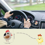 Chicken Car Decor,Bling Rooster Air Vent Clips Car Air Freshener,Cute Girly Car Interior Dashboard Decorations Accessories for Women Teens,Refillable Diffuser