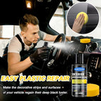 Black Trim Plastic Restorer for Cars – Refreshes Faded Plastic, Vinyl & Rubber Trim with Polish for Deep Shine – Protects Against UV & Dirt – Black Exterior & Interior Care for Detailing - 30ml *2.