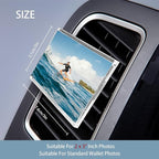 Car Photo Frame Air Freshener Vent Clip,Car Dashboard Accessories for Women,Customizable Pictures and Fragrance Vent Clip (No Photo Print)