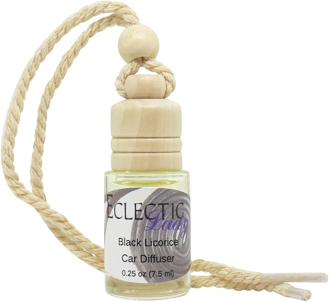 Black Licorice Scented Car Diffuser By Eclectic Lady, 7.5 ml, Air Freshener, Aromatherapy Diffuser, Premium Grade Fragrance Oil