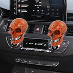 Skull Car Air Fresheners Cute Cool Funny Air Conditioning Vent Perfume Diffuser Decoration Interior Car Accessories 2 pcs