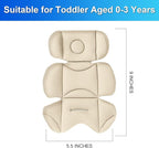 Infant Car Seat Insert – Breathable Head Support for Newborn to Toddler 0-3 Years, Soft Non-Sticky Baby Car Seat Cushion, Universal Carseat Insert Support for Stroller, Swing & Carrier