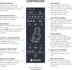 COMFIER Massager Chair with Heat, Shiatsu Neck Back Massager Portable with Compression & Rolling,Massage Chair Pad for Neck & Back for Muscle Tension Relief