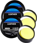 Leather Balm for Cars, Leather Cleaning Cream & Conditioner Paste, Professional Multi-Functional Restorer for Car Interior, Furniture, Shoes & Bags, Deep Cleaner & Repair Kit for Leather Care (3PC)
