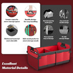 Sposuit Trunk Organizer for Car - 70L Collapsible Car Storage with 11 Pockets & Reinforced Handles, SUV Trunk Organizers for Grocery Cargo