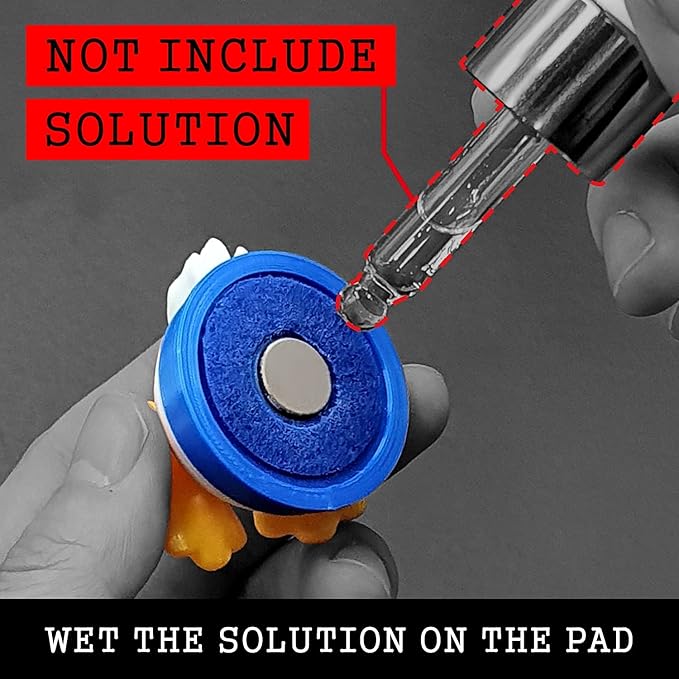 3D OM, Air Freshener Duck(blue) for car, Stylish Fun-3D Printing Plastic (eco PLA), Magnet and Clip Attach to various Objects(Car, Air-cleaner, Fridge, Microwave, Shelf) Solution is not included