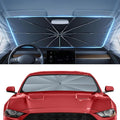 Autorder Windshield Sun Shade Umbrella for 2015-2023 Ford Mustang Accessories,Upgraded Ice Crystal Material,Easy Setup Umbrella Sunshade for Car Windshield,100% Sun Blocking