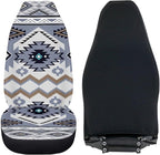 ELEQIN Car Seat Covers Universal High Back Fashion Cushion Protector for Car Truck Suvs,Sedans,Vehicles,Airbag Compatible Front Car Seat Covers 2 Pack Purple Aztec Tribal