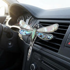 Dragonfly Car Vent Clips Cute Air Freshener Clip Accessories Decorations for Decor Iridescent Abalone Dashboard Ornament for Women
