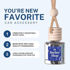 C&E Craft Co Hanging Car Air Freshener Diffuser 2 Pack, Long Lasting Fragrance Oil Car Freshener, Glass Bottle Auto Air Freshener, Made in USA (Tuscan Leather)
