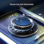 Kwak's Car Air Freshener,Rotating Solar Aromatherapy Essential Oil Diffuser Scent with Extra 4 Bottle Solar Car Air Freshener Refill