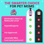 Sniffy Pet Odor Eliminator Spray Lavender Enzymatic Cleaner for Dog & Cat Urine, Litter Boxes, Carpets & Furniture, Hypoallergenic, Fabric-Safe, Vet-Approved, 2x16 oz Twin Pack, Made in USA