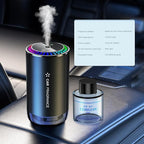 Mist Ultrasonic Humidifier Car Fragrance Diffuser Sure Here's A Product Title for Listing Air Freshener with Colorful Light Rechargeable Auto Ocean Breeze