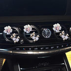 6 Pcs Bling Flower Air Vent Clips, Cute Daisy Car Air Fresheners Vents Clips Car Diffuser Rhinestone Car Interior Decoration Charm Diamond Decor Bling Accessories for Women Girls, Decorations
