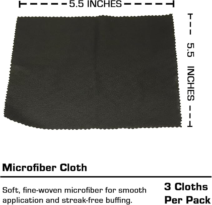 Sponge Applicator Kit 3 Pack with Microfiber Cloths | Perfect for Ceramic Coating, Nano Coating, Glass Coating, Tire Shine Detailing (3" Sponge Kit)
