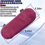 2PCS Car Elbow Pad Arm Rest Cover, Soft Armrest Cushion Pad for Arm Comfort Support, Anti-Scratch Auto Armrest Pillow Protector, Universal Car Interior Accessory for Most Vehicles (Purple)