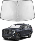 EcoNour Windshield Sunshade Compatible for GMC YukonXL 2021-2023 2024 2025, Sun Visor for Front Windshield & Window Sun Shade Cover, UV Heat Blocker & Protector, Car Accessories