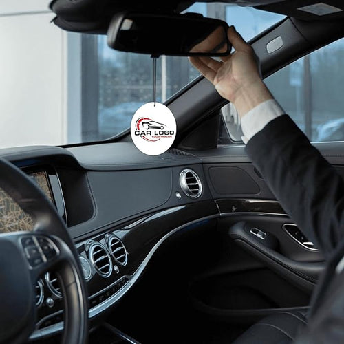 10-1000PCS Customize Photo Car Air Freshener with Logo, Personalized Air Freshener with Pictures, Custom Business Logo Items, Custom Gift for Car Dealerships, Customer Loyalty Gifts