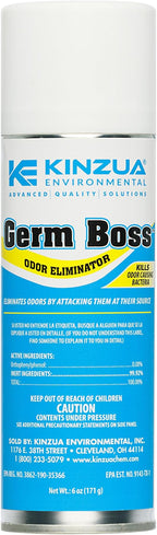 Kinzua Environmental Germ Boss Strong Odor Eliminator, Fast-Acting Cleaning & Deodorizing Fogger, Mold Bomb Fogger for Smell Control with Fresh Scent, Covers Up to 1,000 cu ft, 6 oz