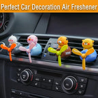 Pilot Car Air Freshener, Cute Pig Car Vent Clip Air Freshener with 4 Fragrant Tablets Automotive Air Outlet Fan Diffuser, Automotive Interiors Vent Decoration (Pilot Pig)