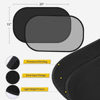 4 Pack Car Window Shade - 20″ × 12″ Car Side Window Covers for Baby, Cars Window Sun Shade, Glare Shield and UV Rays Protection for Your Child, Mesh Window Shades for Baby