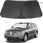 Windshield Sun Shade Custom Fit for 2009-2020 Dodge Journey Accessories Foldable Sunshade Sun Blocker Protect Car from Sun Rays & Heat Damage Keep Car Cooler