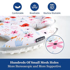 Innokids Head and Body Support Pillow Infant Car Seat Insert for Newborn to Toddler Stroller Cushion (Floral)
