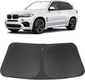 Windshield Sun Shade Custom Fit for 2014 2015 2016 2017 2018 BMW X5 Accessories Foldable Sunshade Sun Blocker Protect Car from Sun Rays & Heat Damage Keep Car Cooler