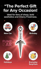 PumpCar 2 pieces Ninja Kunai double-sided hanging Japanese anime cherry-scented One Piece car air freshener Cool for rearview mirror Car Interior Accessories Household Gifts