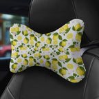 Car Neck Pillows Bone Shape 2 Pack Headrest Fit for Cars Pillow for Home and Office Chair Nap/Neck Pain Relief, Compatible with Yellow Lemon