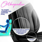 Premium Car Seat Covers Front Seat - Nappa Leather Car Seat Cover for SUV, Cars, Most Pickups, Black-Grey Stitching, Car Seat Protector, Car Seat Covers Front Seats, Car Seat Protector