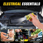 Nilight Car Emergency Kit with Jumper Cable Air Compressor Tire Repair Essential Tools First Aid Alligator Connector Electrical Kit for Travel Camping Outdoor Cars Truck SUV RV