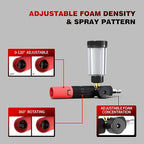 Foam Cannon for Pressure Washer with 1/4'' Quick Connector, Power Washer Soap Cannon with Adjustable Nozzle, Compatible with Most Pressure Washer, 4500 PSI