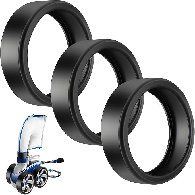 3 Pcs Pool Cleaner All Purpose Tire Replacement Part Compatible with Polaris Black Max, 3900 Sport, 480, and P39 Replacement Tire for Pool Cleaner