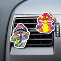 WIRESTER Set of 2 Fresh Scented Car Air Freshener Vent Clip, Decorative Accessories, Interior Decoration for Cars (Cat, Dog, Frog, Cow, Owl, Turtle, Sunflower, Baseball)