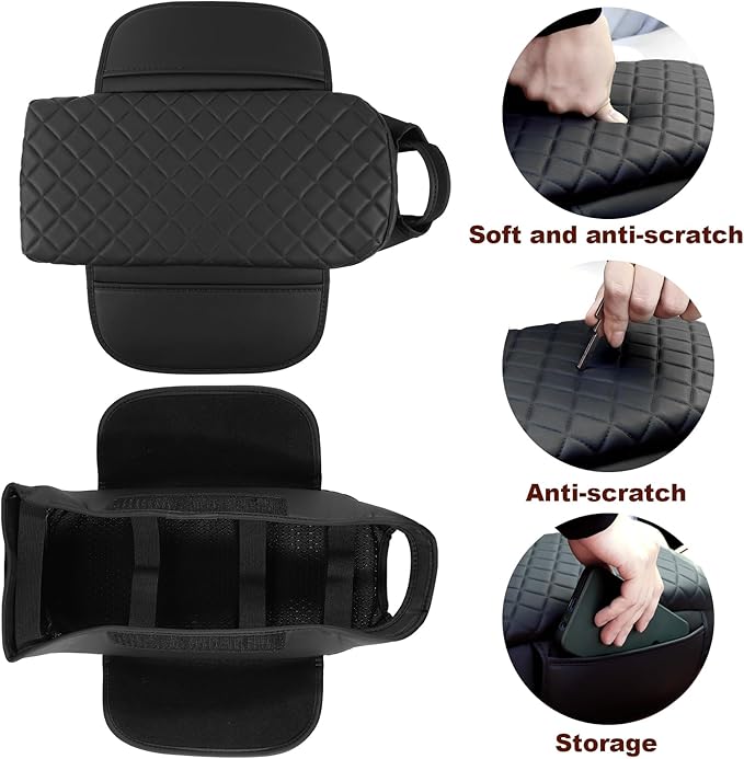 Center Console Armrest Cover for 2011-2020 Dodge Journey Cushion Pad Armrest Box Cover Protector Dodge Journey Interior Accessories (Journey11-20 pad)