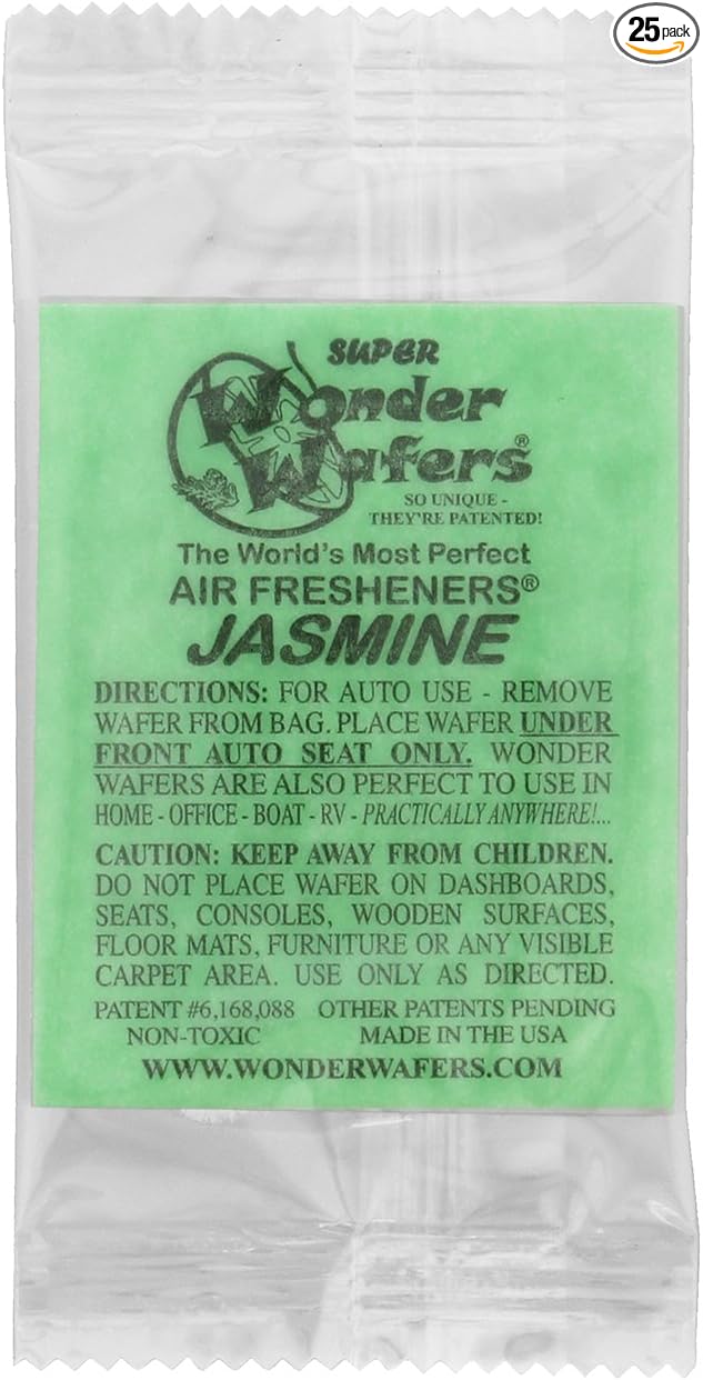 Wonder Wafers 25 CT Individually Wrapped Jasmine Air Fresheners