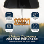 Car Fragrance for 365 Days FreshWood Mom Drive Safe ❘ Car Hanging Ornament ❘ Gift for Mom ❘ Rear View Mirror Air Freshener ❘ Mirror Hanging Ornament ❘ Hand Made Car Essential