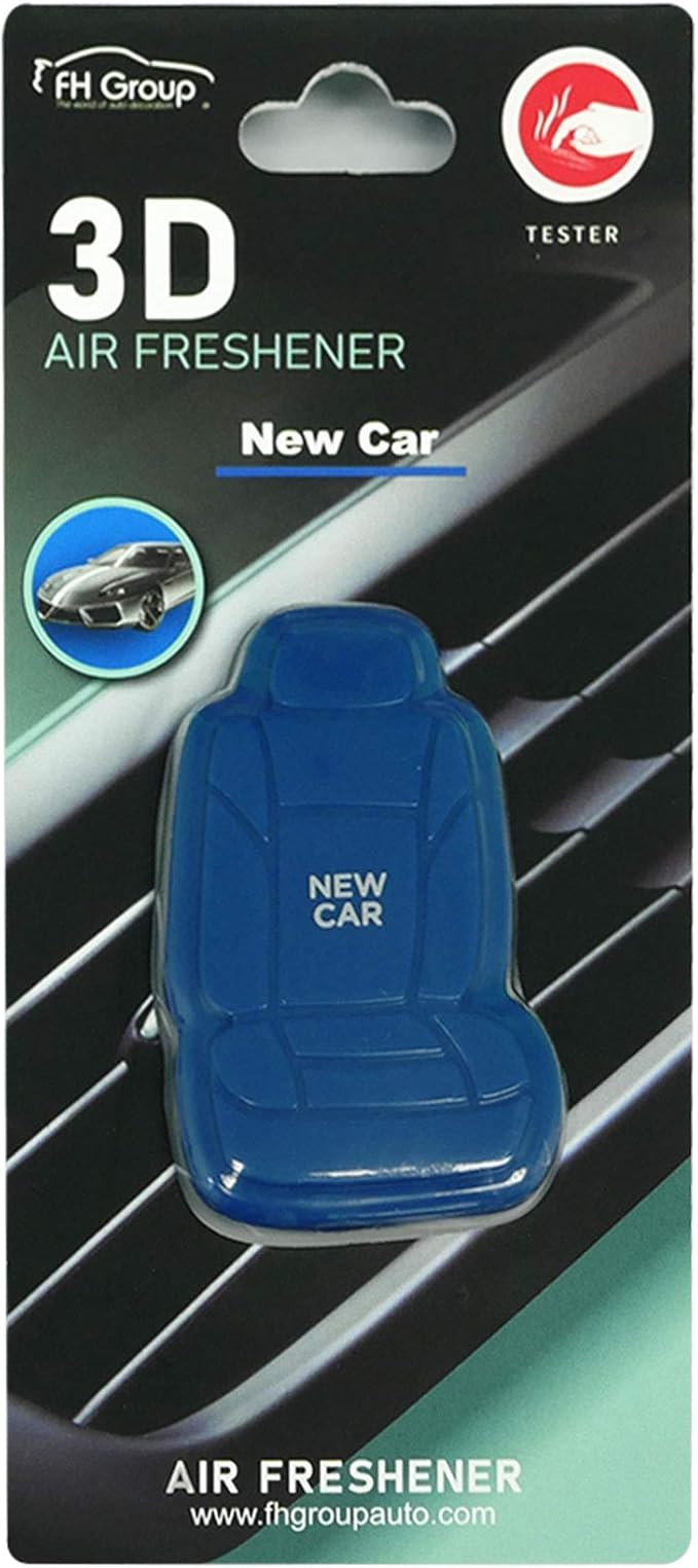 FH Group Air Freshener Vent Clips, Mini Car Seat Covers Design, (New Car Scent)-2PK