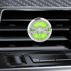 AUEAR, Dragonfly Car Diffuser Vent Clips Aromatherapy Essential Oil Diffusers 30mm Stainless Steel Lockets with 10 Felt Refill Pads