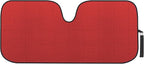 Motor Trend Accordion Red Car Windshield Sun Shade - Car Sun Visor Sun Shade for Car Windshield - Car Window Shades for SUV & Truck - Dash Cover Sun Protection Window Shade Accessories - 58" x 24"