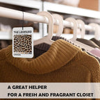 Trendy Retro Cheetah Print 3 Pcs, Funky Y2k Leopard Print 8 Ball Air Freshener Hanging Decor for Cars Closet Drawer Books Accessories Gifts