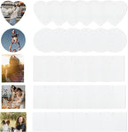 100-Piece Sublimation Air Freshener Scented Hanging Sheets - White, Fragrant, 15" Elastic Rope for Car Interior & Home Decor
