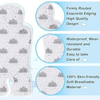 Pinkunn Gel Car Seat Baby Cooling Pad for Summer Breathable Stroller Cooler Pad Multifunctional Carseat Cooling Mat for Baby Child Dining Chair Safety Seat Stroller (White,Cloud)