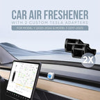Air Jungles Car Air Freshener Vent Clip 6 Count with 2 Adapter Compatible with Tesla, New Car Scent, Long Lasting Odor Eliminator, Up to 180 Days