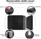 Gel Seat Cushion, 19x19inch Super Large Gel Cushion Pressure Pain Relief Seat Cushion for Long Sitting, Soft Breathable Gel Chair Pads for Home Office Wheelchair Car Seat (Black)
